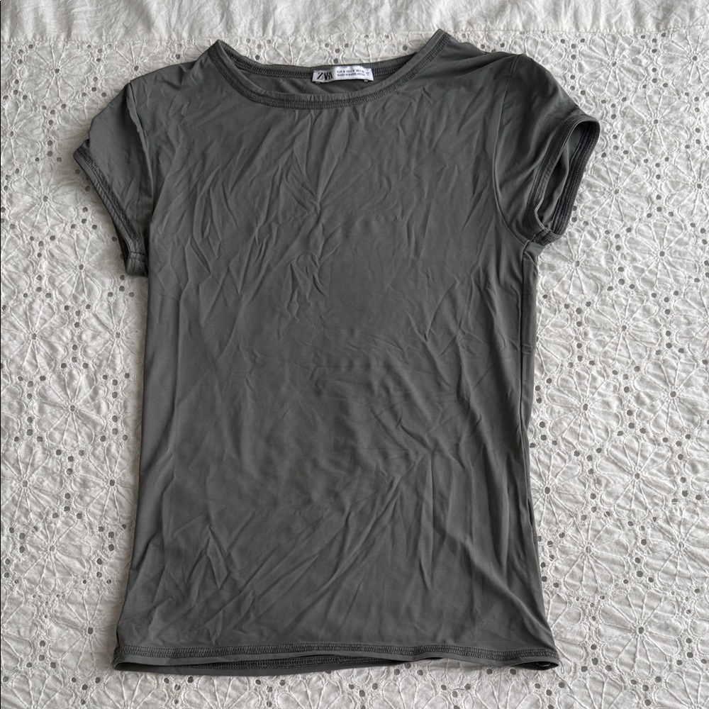 Zara Gray Women's Stretchy Top